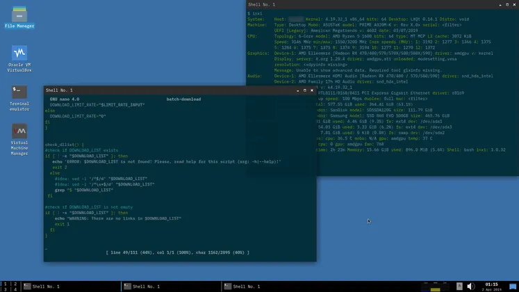 Gallery thumbnail: Sshot 20190402 Lxqt Void Linux